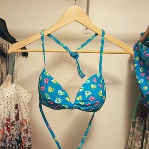 Sailboat print bikini